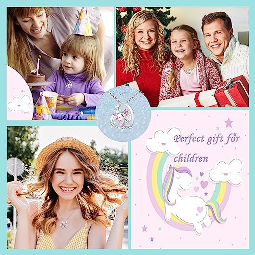 M&Ostyle 可爱 Axolotl 项链女孩男孩水晶吊坠项链礼品珠宝礼物送给女孩女儿男孩儿子孙女侄女生日圣诞节毕业礼物