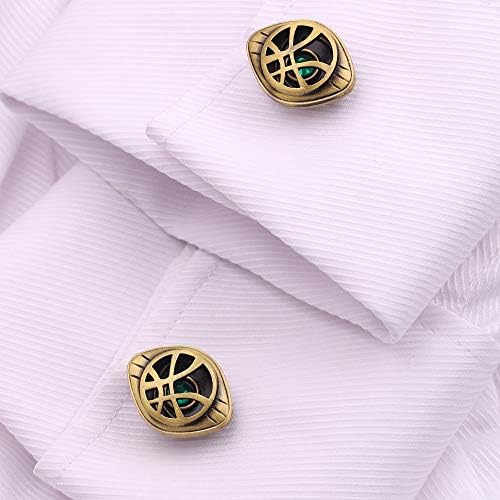 MANYEER Dr Strange Cufflinks Eye Of Agamotto Cufflinks Dress Shirt Cufflinks