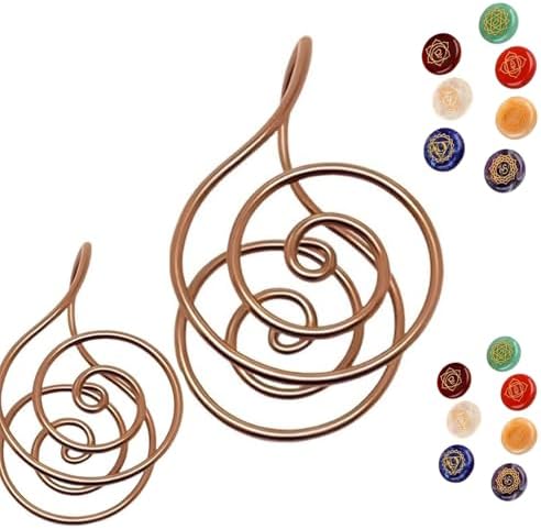 Metal Palm Ring Reiki Spiral Hand Rings for Meditation & Energy Healing for Meditation Chakra Healing Manifestation Breathwork & Energy Alignment for Women & Men