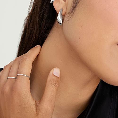 MILACOLATO 925 Sterling Silver Ring For Women Men High Polished Plain Stackable Thumb Rings Tarnish Resistant Wedding Band Ring Comfort Fit Size 4 To 12 1mm 2mm 3mm 4mm 5mm 6mm