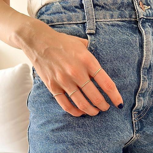 MILACOLATO 925 Sterling Silver Ring For Women Men High Polished Plain Stackable Thumb Rings Tarnish Resistant Wedding Band Ring Comfort Fit Size 4 To 12 1mm 2mm 3mm 4mm 5mm 6mm