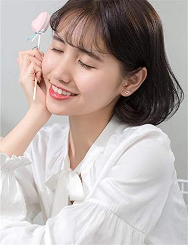 Minimalist Heart Sterling Silver Earrings For Women Girls Teens Charm Hollow Love Hearted Stud Tiny Small Cartilage Tragus Post Pin Hypoallergenic Pierced Ear Christmas Birthday Halloween Thanksgiving Jewelry Gifts