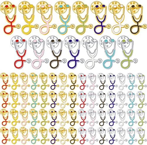 MTLEE Stethoscope Brooch Pins Nurse Week Gifts Daisy Flower Enamel Lapel Pin Clothing Bags Decoration Brooch for Medical Doctor Nurse Graduation Presents Assorted Colors MTLEE Stethoscope Brooch Pins Nurse Week Gifts Daisy Flower Enamel Lapel Pin Clothing Bags Decoration Brooch for Medical Doctor Nurse Graduation Presents Assorted Colors