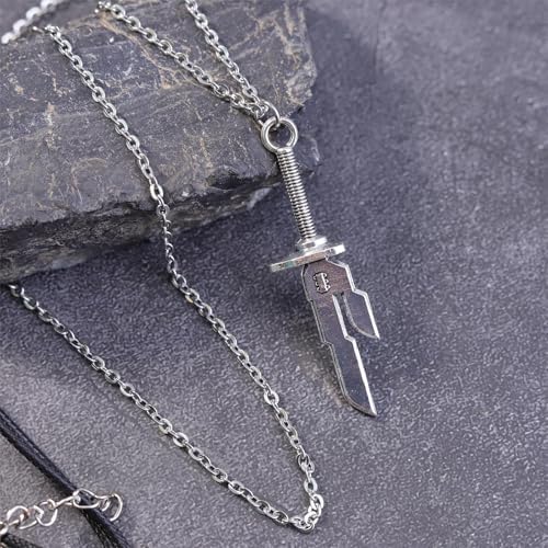 MYAROMA FINDINGS Toji Fushiguro Inverted Spear Of Heaven Necklace Cospaly Pendant Prop Creative Gift For Anime Fans Stainless Steel Chain
