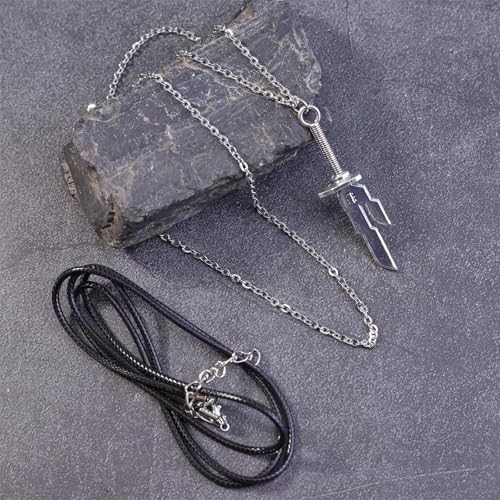 MYAROMA FINDINGS Toji Fushiguro Inverted Spear Of Heaven Necklace Cospaly Pendant Prop Creative Gift For Anime Fans Stainless Steel Chain