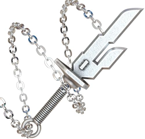 MYAROMA FINDINGS Toji Fushiguro Inverted Spear of Heaven Necklace Cospaly Pendant Prop Creative Gift for Anime Fans Stainless Steel Chain