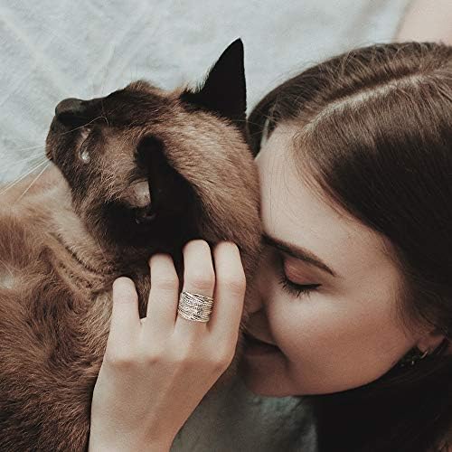 Mytys 2 Tone Intertwined Crossover Statement Ring Fashion Chunky Band Rings For Women Wide Index Finger Rings Costume Jewelry