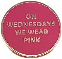 On Wednesdays We Wear Pink Lapel Pin Brooch Mean Girls Button Badge Exquisite Jewelry Accessories