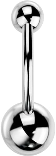 OUFER Belly Button Rings Surgical Stee Internally Threaded Belly Rings 14G Belly Piercing Jewelry Belly Button Rings Navel Piercing Jewelry For Women Men