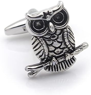 Owl Cufflinks Unique Wise Tootsie Pop Licks Wedding Cuff Links