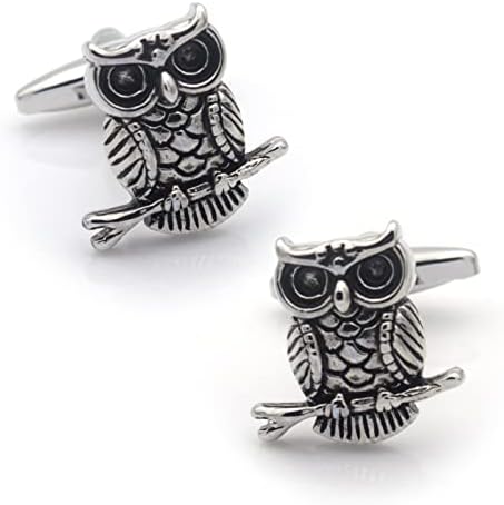 Owl Cufflinks Unique Wise Tootsie Pop Licks Wedding Cuff Links