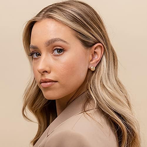 PAVOI 14K Gold Plated Chunky Huggies Earrings For Women - 925 Sterling Silver Posts Small Gold Huggie Hoop Earrings - Ultra Thick Hoops Trendy Jewelry