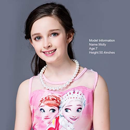 Pearl Necklace For Girls (White) Ecofriendly Synthetic-resin