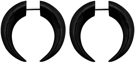 Pierced Owl - 16G Organic Areng Wood Fake Pincher Taper Plugs Sold as a Pair