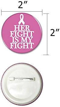 Pink Breast Cancer Awareness Novelty Buttons Badge Decorations Jewelry Pins 12 Various Designs - 24 Pieces