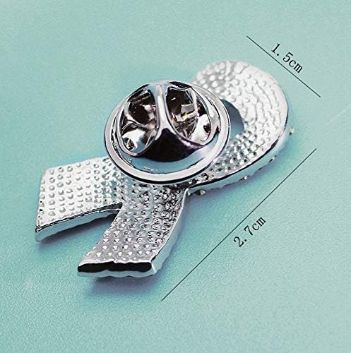 Pink Ribbon Breast Cancer Awareness Brooches Pin Crystal Rhinestone Zirconia AIDS Hope Lapel Pin Brooches For Women Wedding Dress Party Jewelry