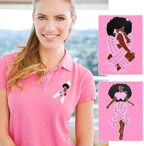 Pink Ribbon Pin Breast Cancer Gifts For Women Girls Breast Cancer Awareness Lapel Pins Hope Love Fight Hope Official Ribbon Pins Breast Cancer Brooch