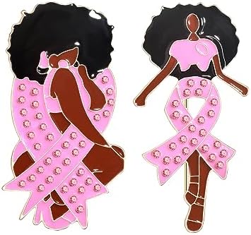 Pink Ribbon Pin Breast Cancer Gifts for Women Girls Breast Cancer Awareness Lapel Pins Hope Love Fight Hope Official Ribbon Pins Breast Cancer Brooch
