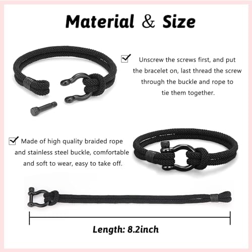 PINKDODO To My Boys Bracelet Gifts For Son Grandson Nephew Brother Bracelets Birthday Graduation Christmas Gifts For Teen Boys