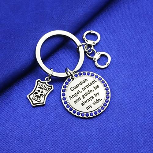 Police Jewelry Thank You Police Keychain Police Officer Gift Police Academy Graduate Gift Handcuff Keychain Police Jewelry
