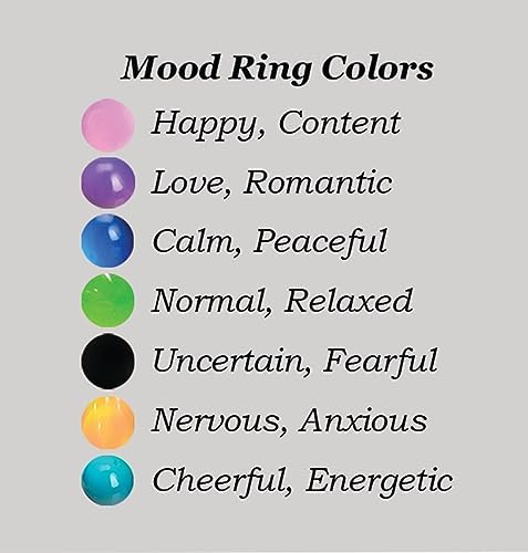 Precious Pieces Sterling Silver Mood Ring Changes Colors With Emotions Or Mystical Moonstone Ring For Girls Kids Teenagers Or Adults