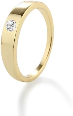 Precious Pieces Sterling Silver With Gold-Plating Baby Ring With CZ