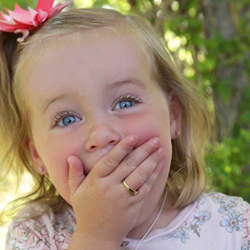 Precious Pieces Sterling Silver With Gold-Plating Baby Ring With CZ