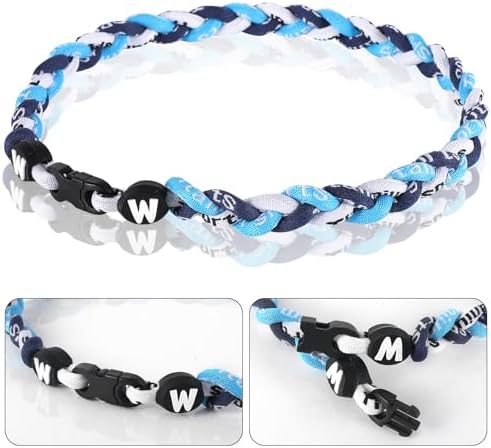 Premium 18inch Baseball Necklace W/Nylon Tri-Braided Rope Tornado Design