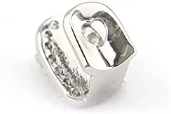 Psivika 2PC Gold Plated With Diamond Round Single Grillz Cap For Your Teeth Grillz Men Women Hip Hop Jewelry Gift