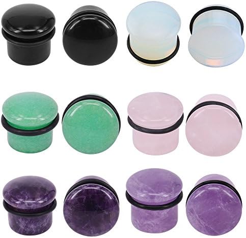 PunkTracker 6 对 4g-11/16 英寸多石单喇叭耳塞 带硅胶 O 形环扩展规格