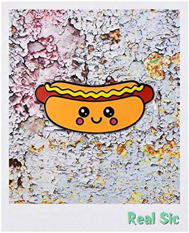 Real Sic Hot Dog Enamel Pin – Super Kawaii Food Lapel Pin Series - Unisex Metal Pin For Bags Shirts And Backpacks