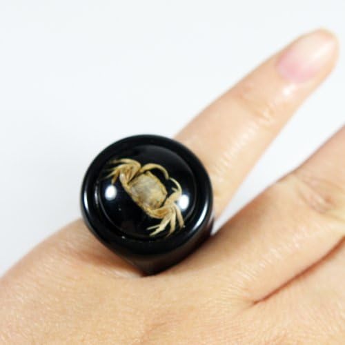 REALBUG Crab Black Ring Size 8