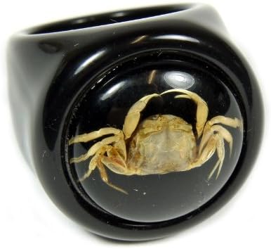 REALBUG Crab Black Ring Size 8