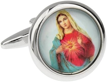 Religion Catholic Church Virgin Mary Cufflinks Cuff Links
