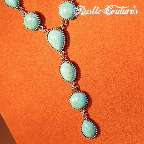 Rustic Couture's Western Necklace Earrings Jewelry Set For Women