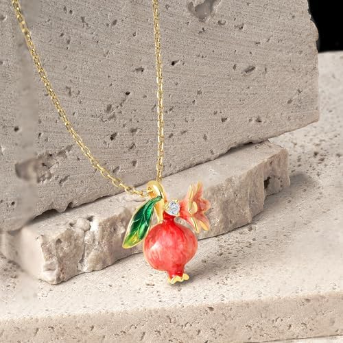 Santuzza 925 纯银手工珐琅花朵吊坠 女式