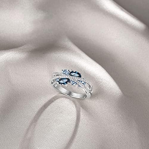 Santuzza 925 Sterling Silver Twist Ring White Cubic Zirconia Rings