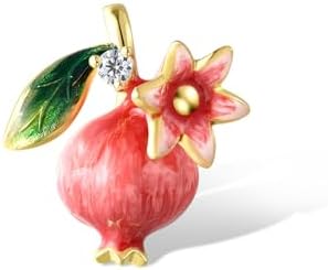 Santuzza 925 纯银手工珐琅花朵吊坠 女式