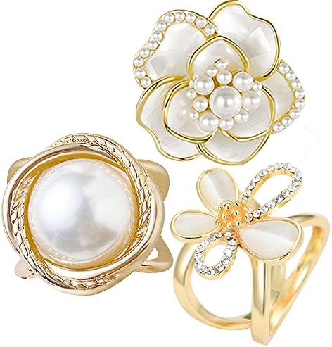 Scarf Rings Buckle And Slides For Women Scarves Pin Tshirt Ties Clip For The Side 3CP