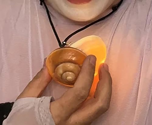 Sea Snail Shell Cosplay Costume Necklace Natural Conch Shell Glowing Necklace
