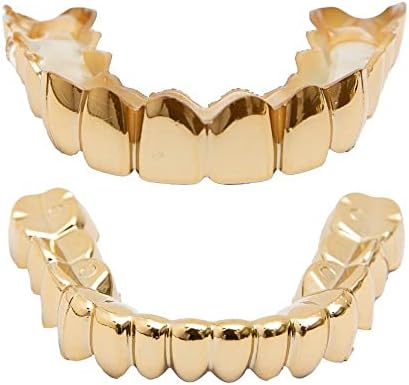 Silicone Gel Grillz Gold Grills for Your Teeth Gold Teeth Tooth Grillz for Men and Women Grillz Hip Hop Jewelry Grills for Teeth