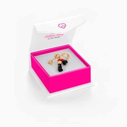 Simulated Azabache Figa Hand Evil Eye Protection Charm Brooch Pin - Traditional Black Figa Hand Evil Eye Protection Baby Brooch Pin Ideal For Babies Toddlers And Kids