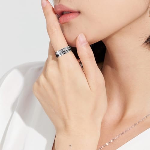 Skz Ring Stainless Steel Spinner Rings Stray Jewelry Merch For Stay Fans Gifts