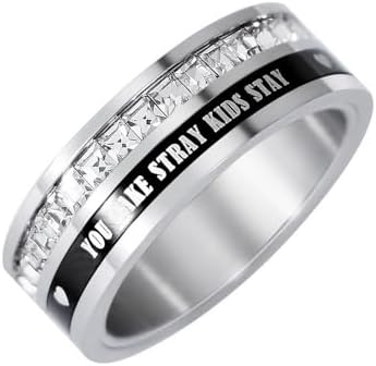 Skz Ring Stainless Steel Spinner Rings Stray Jewelry Merch for Stay Fans Gifts