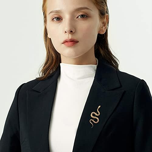 Snake Brooch Pin Vintage Coat Accessory Metal Animal Lapel Banquet Badge Backpack Bag Pin