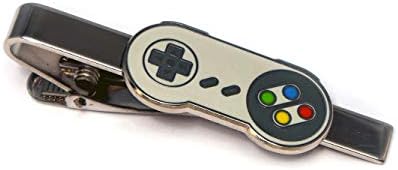 SNES Super Nintendo Tie Clip NES Nintendo Controller Cufflinks Retro Gaming Jewelry SNES Cuff Links Super Mario Brothers Legend of Zelda Metroid Wedding Groomsman Groomsmen Gifts