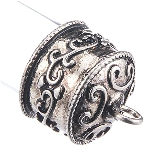 Solid Oak Steampunk Large Vial Glass Pendant (1 Pack)