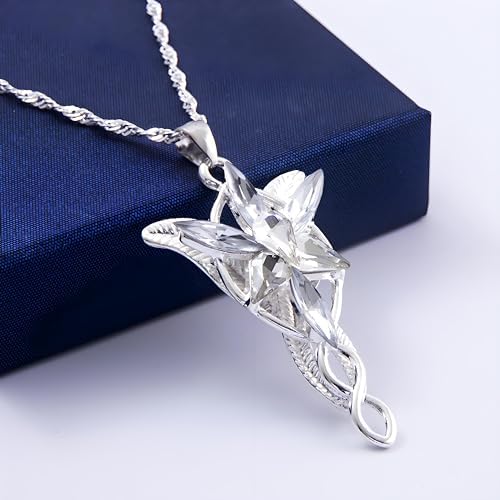 SONGCHANGJEWELRY Narsil Broken Sword Necklace - LOTR Lord Power Pendant - Gothic Cosplay Jewelry Accessories Gift For Man Woman Fans