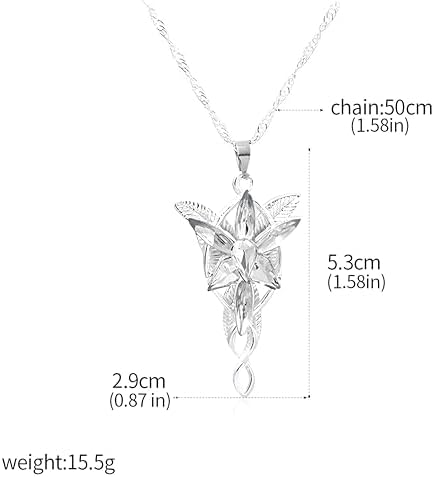 SONGCHANGJEWELRY Narsil Broken Sword Necklace - LOTR Lord Power Pendant - Gothic Cosplay Jewelry Accessories Gift For Man Woman Fans