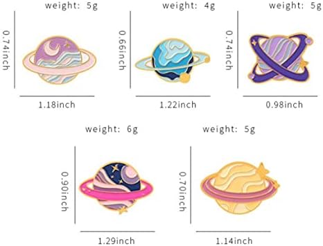 Space Star Planet Enamel Pins Explore Space Universe Planet Brooches On Clothes Badge Jewelry Accessories Gift For Kids